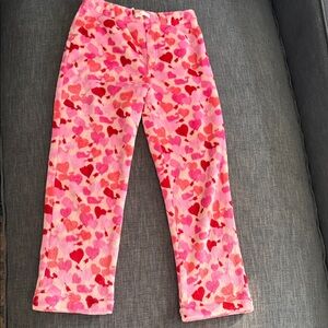 Vineyard Vines Heart Patterned Pink Kids Pajama Pants